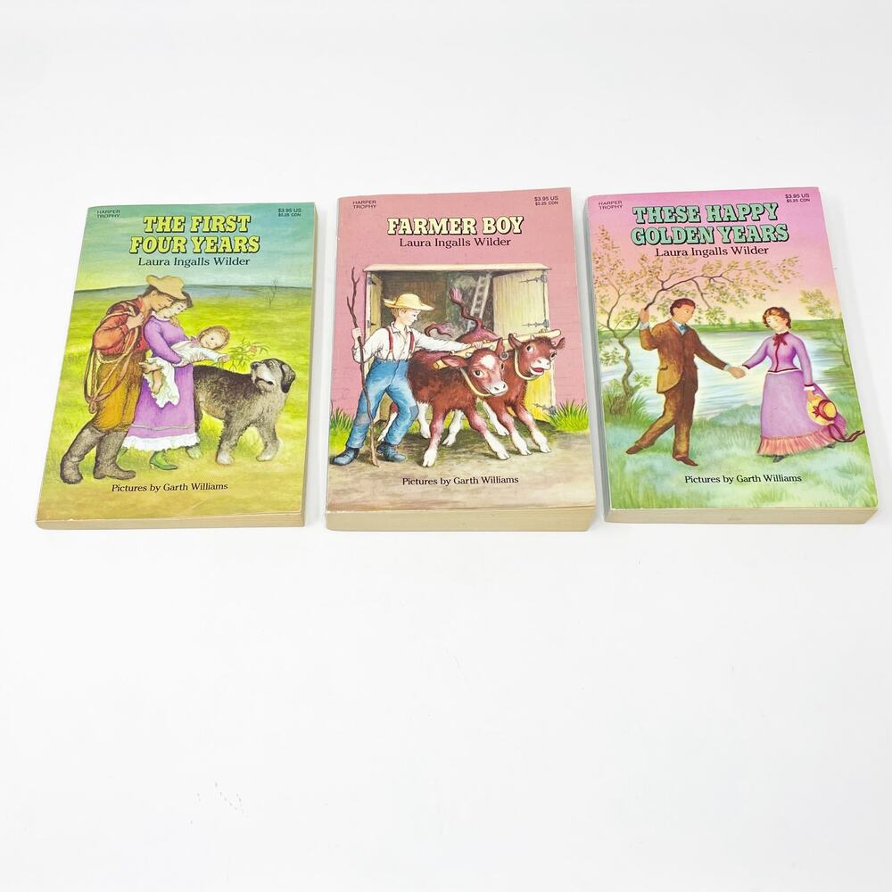 Little House on the Prairie Lauren Ingalls Wilder Book Lot of 3 Paperback GUC